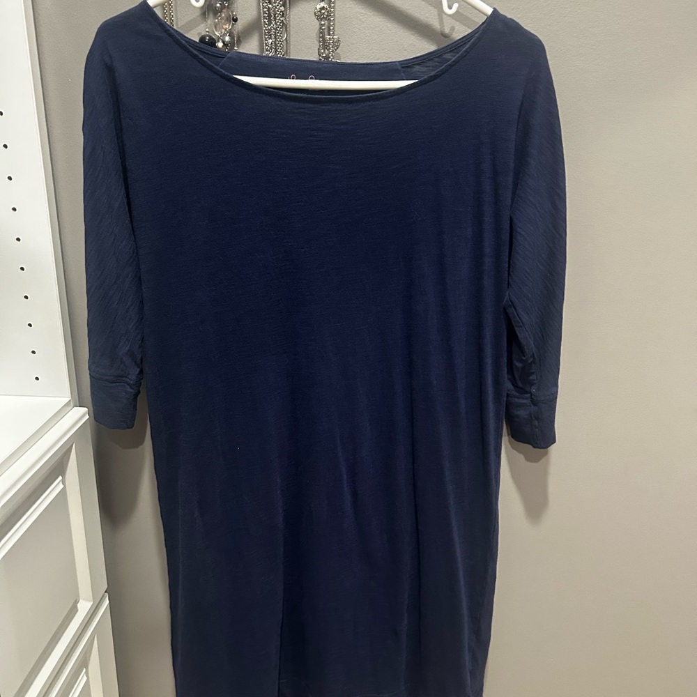 Lilly Pulitzer Dark Blue Long Sleeve Top